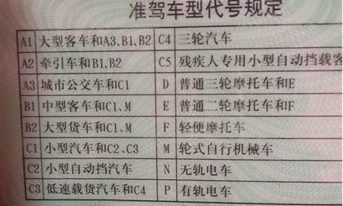 有c1驾驶证可以开什么车_有c1驾驶证可以开什么车型